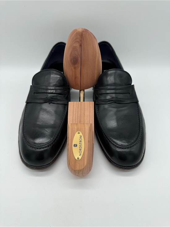 Dolce & Gabbana Black Leather Penny Loafers main image 8